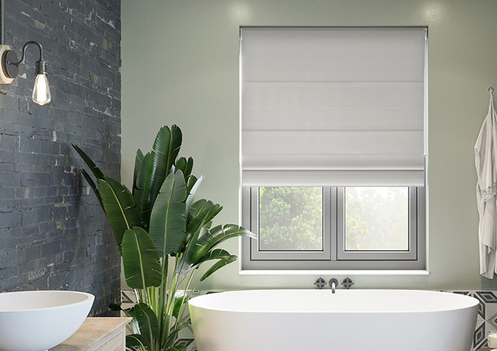 Loxley, Grey - Motorised Roman Blind - Image 3